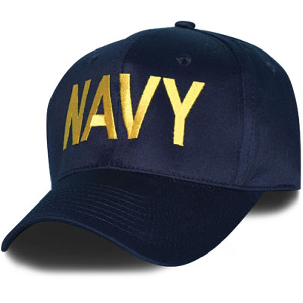 Ball Cap-Navy With Gold letters